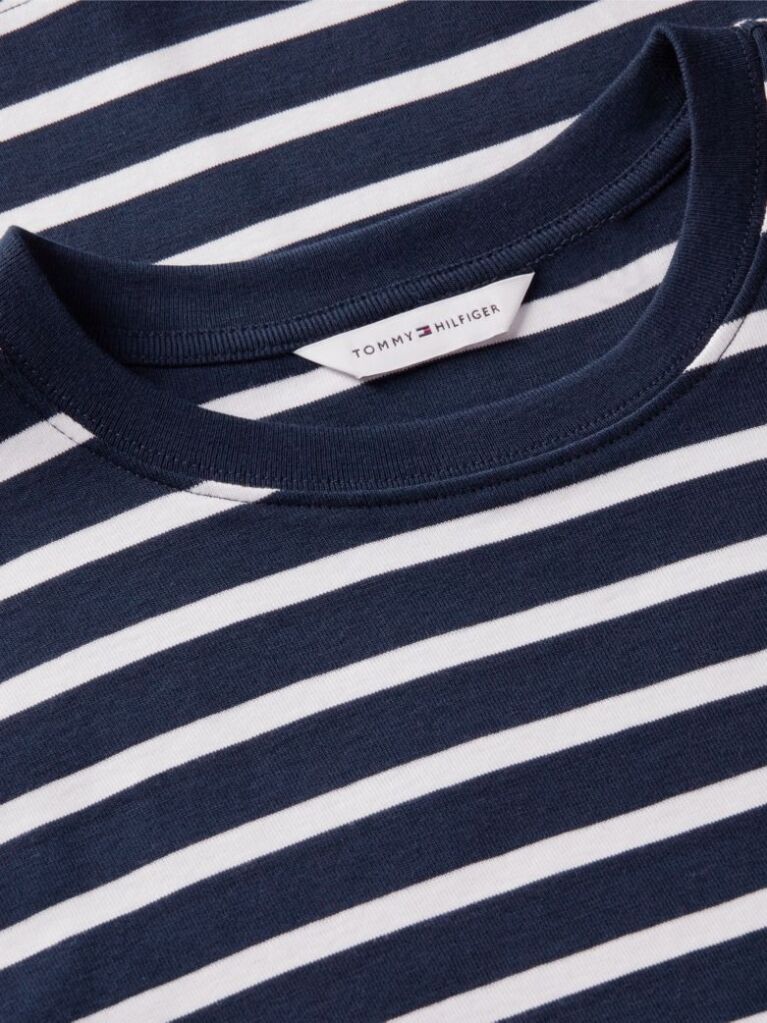 Multi Ριμπ T-Shirt Σε Slim Γραμμή Με Κεντητό Σημαιάκι  Γυναίκες