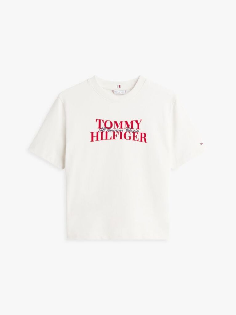 Μπεζ Άνετο T-Shirt Με Λογότυπο  Γυναίκες