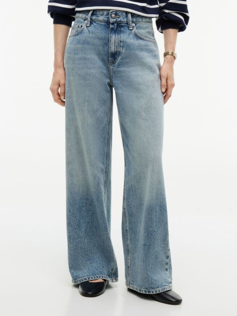 Blue Nola Low Rise Straight Faded Jeans  Women