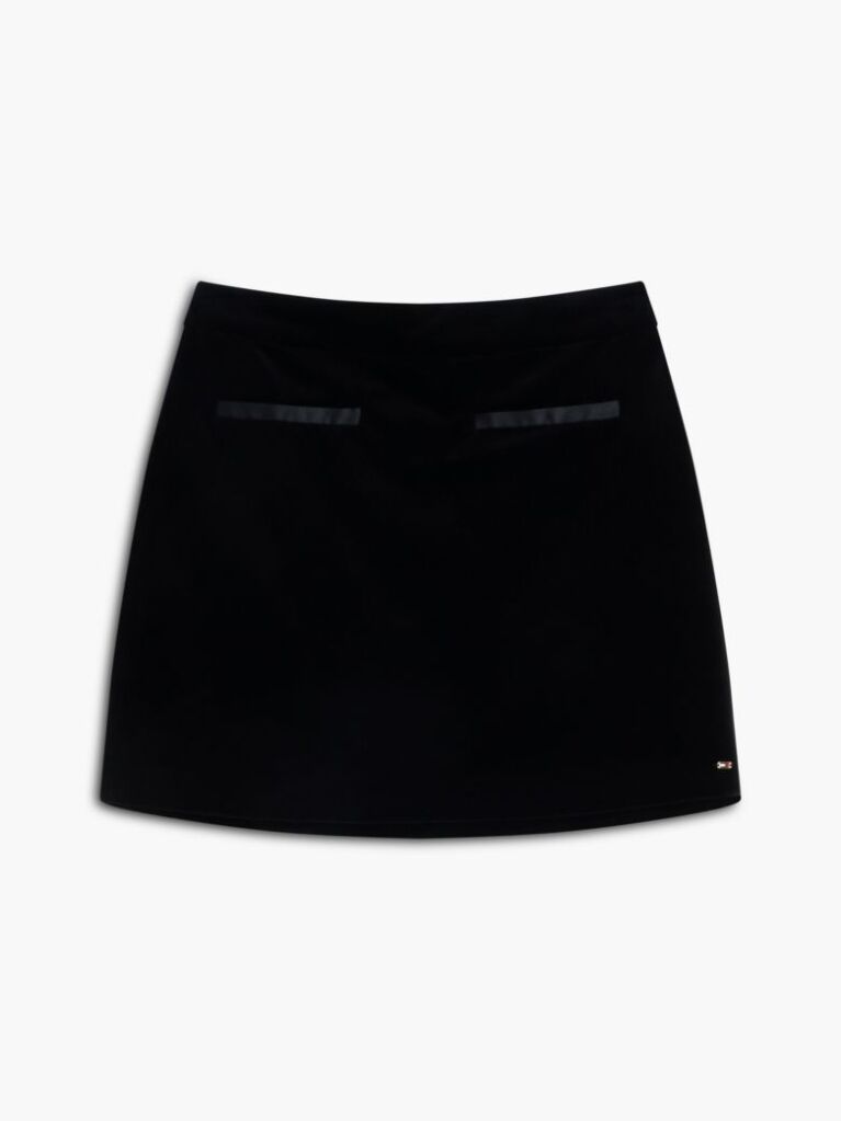 Black Festive Velvet Mini Skirt  Women