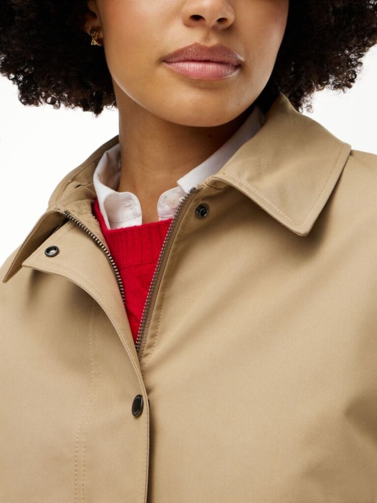 Brown Faux Fur Collar Oversized Bomber Jacket  Women
