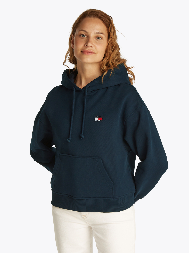 Μπλε Hoody Σε Boxy Γραμμή  Γυναίκες