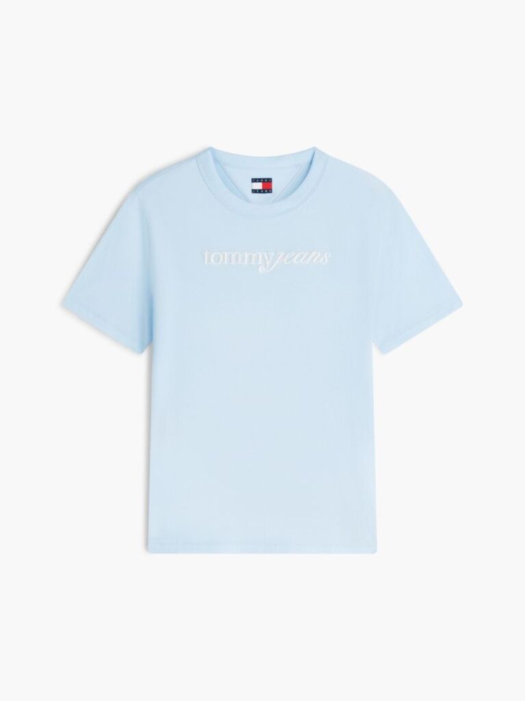 Μπλε Άνετο Βαμβακερό T-Shirt  Γυναίκες