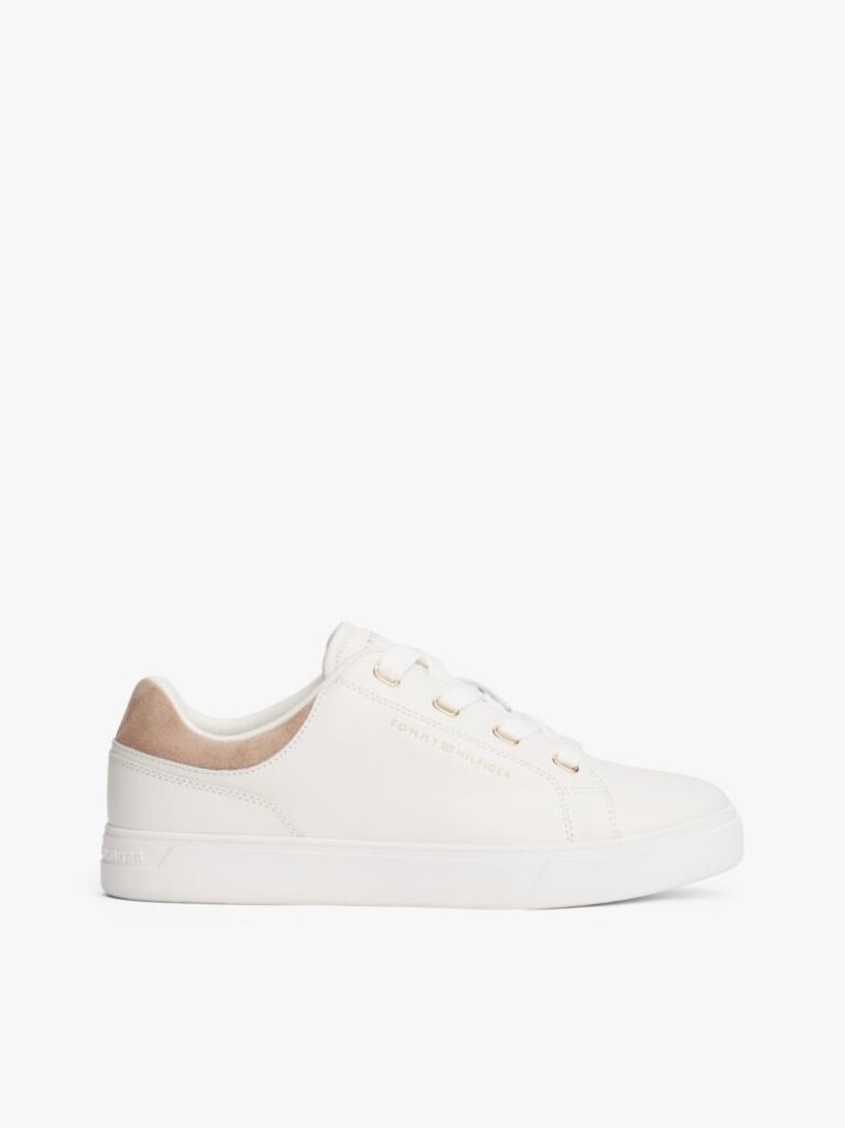 Μπεζ Δερμάτινα Sneakers  Γυναίκες