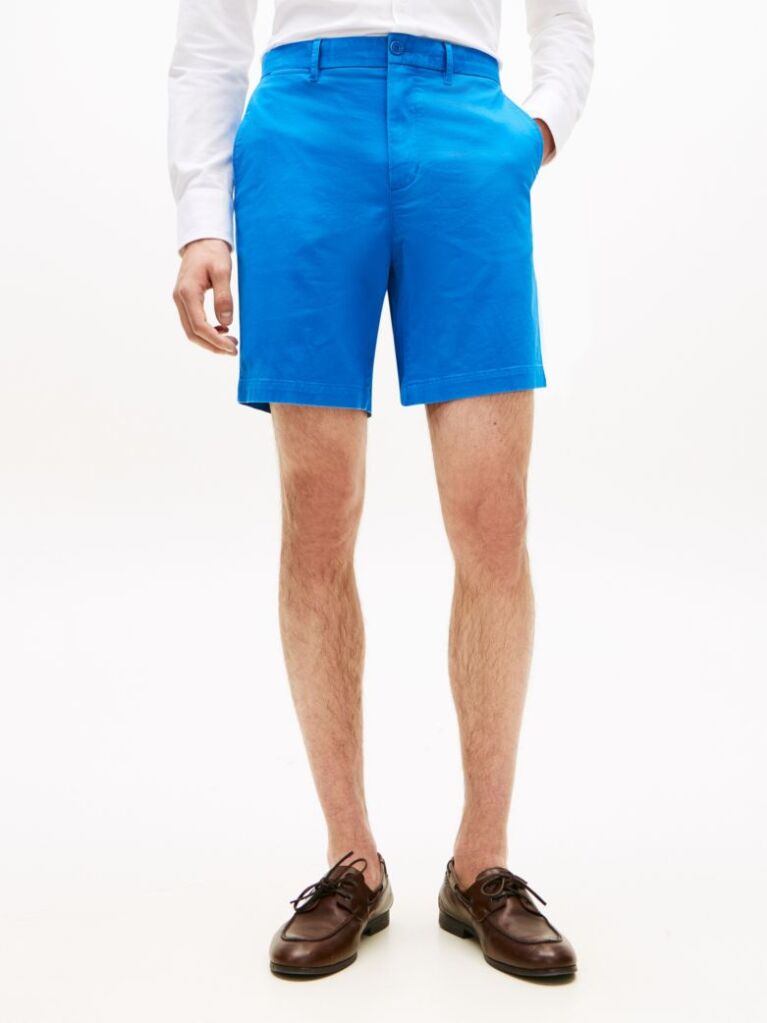 Blue Dover Twill Chino Bermuda Shorts  Men