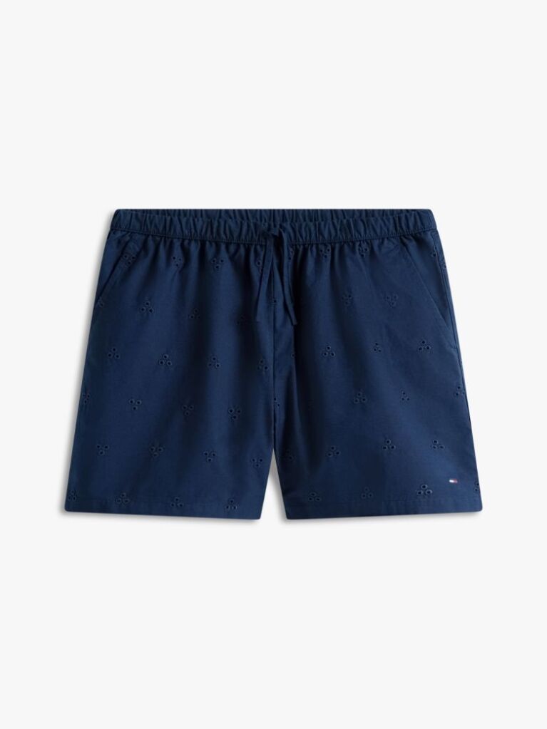 Blue Broderie Anglaise Wide Leg Shorts  Girls