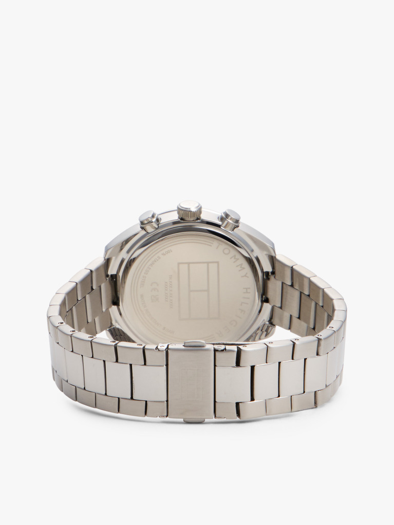 Blue Blue Dial Chronograph Chain-Link Watch  Men