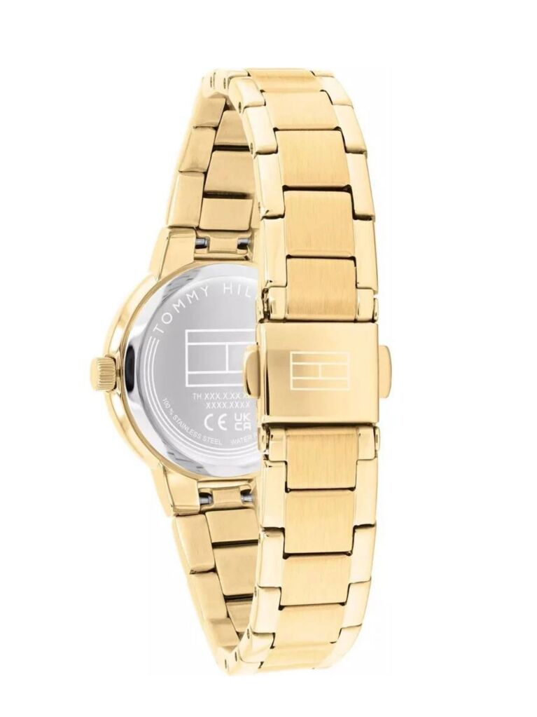 Blue Gold-Plated Chain-Link Watch  Women