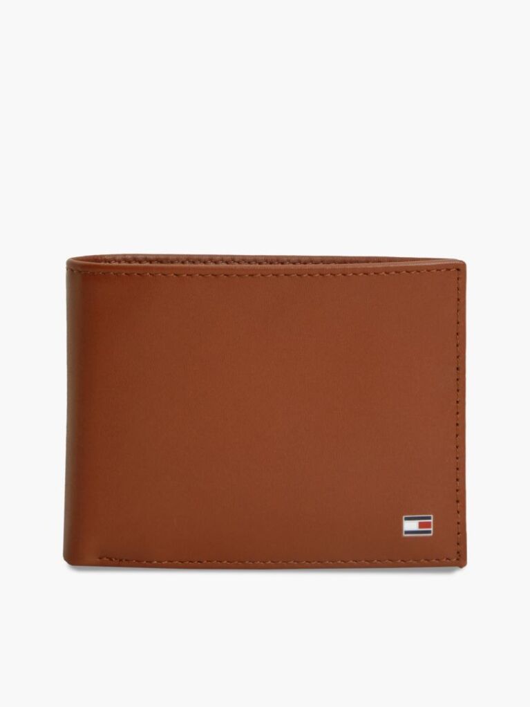 Brown FLAG WALLET AND KEY FOB SET  Men