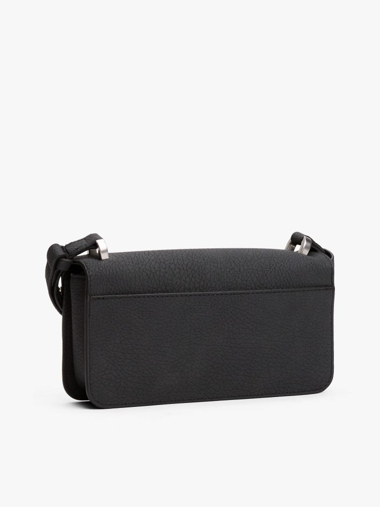 Black Flap Closure Crossbody Bag  Women
