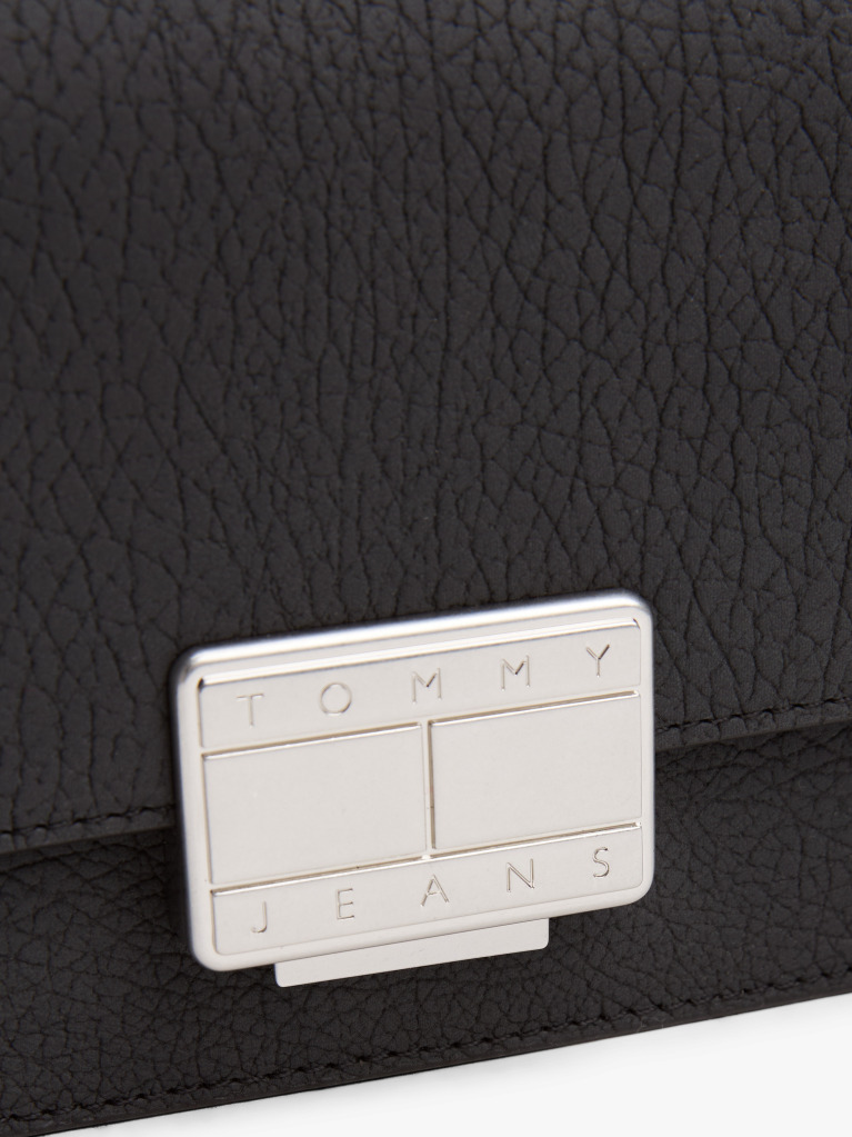 Black Flap Closure Crossbody Bag  Women