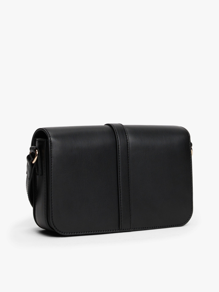 Black TH Monogram Flap Crossbody Bag  Women