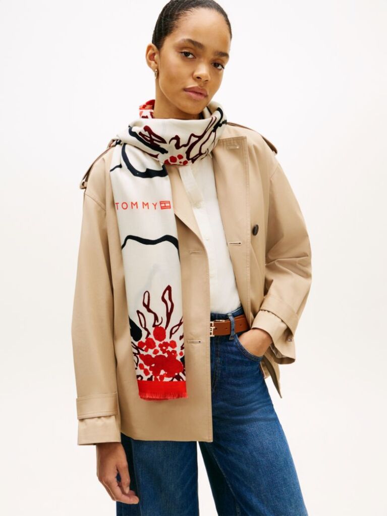 Multi Hilfiger Φουλάρι Με Floral Σχέδιο  Γυναίκες