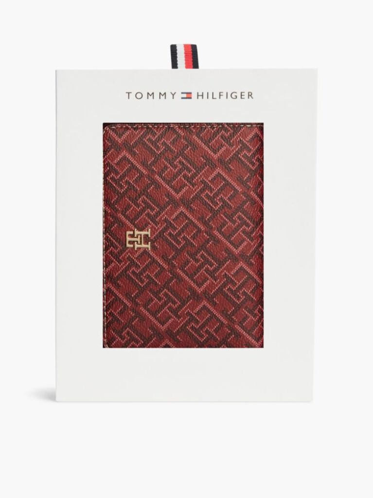 Κόκκινο TH Monogram Σετ Δώρου Με Πορτοφόλι Με Φερμουάρ  Γυναίκες