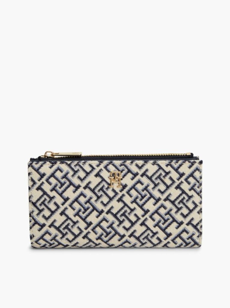 Blue Hilfiger Icon Jacquard Bifold Wallet  Women
