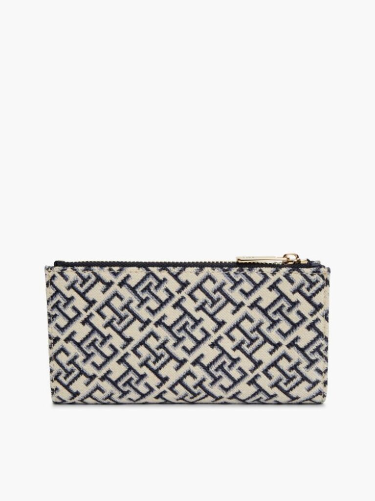 Blue Hilfiger Icon Jacquard Bifold Wallet  Women