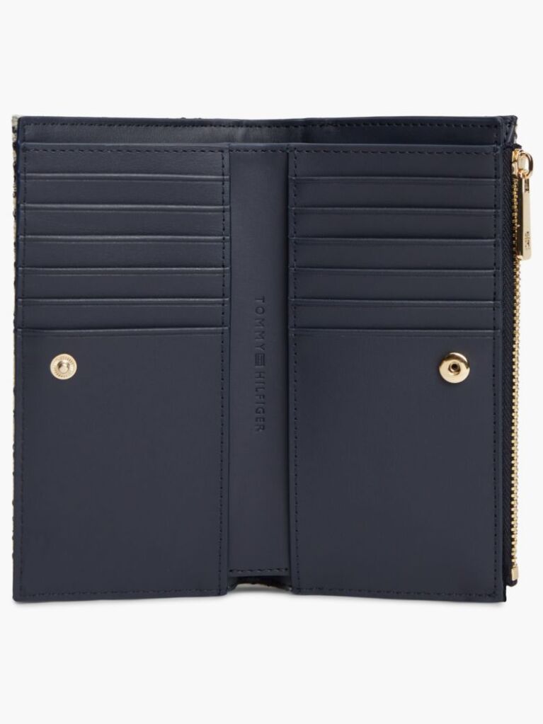 Blue Hilfiger Icon Jacquard Bifold Wallet  Women