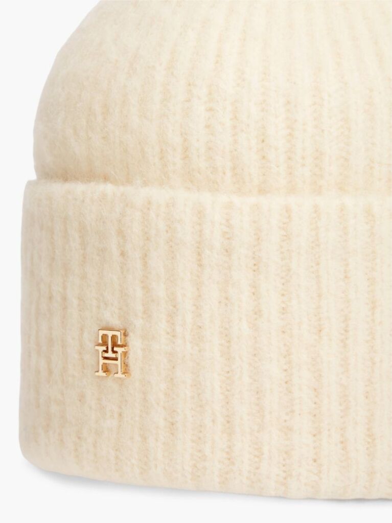 Beige Chic Beanie With Alpaca  Women
