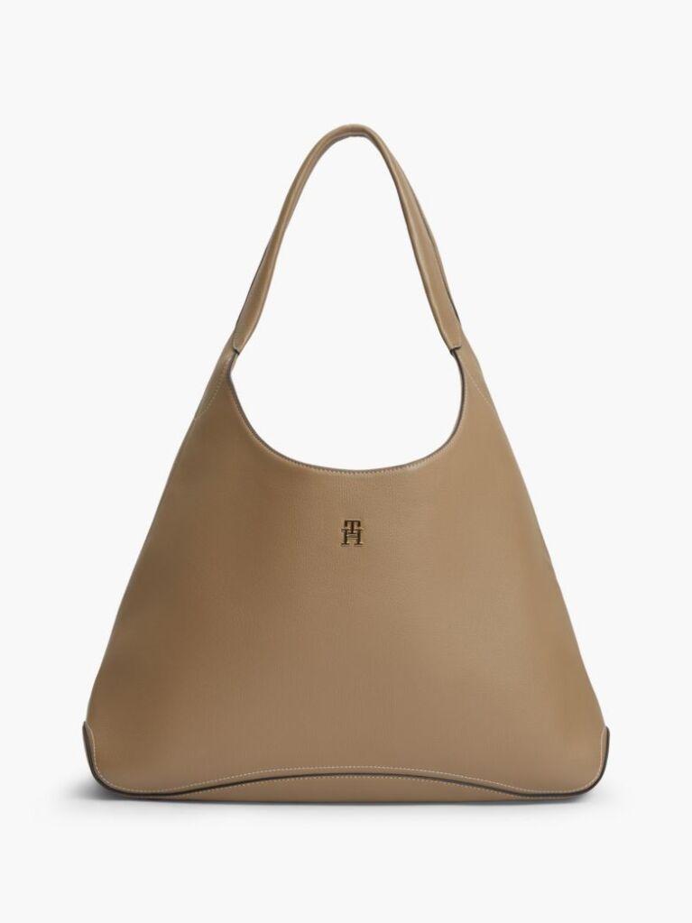 Μπεζ TH Monogram Τσάντα Hobo Με Τσέπη  Γυναίκες