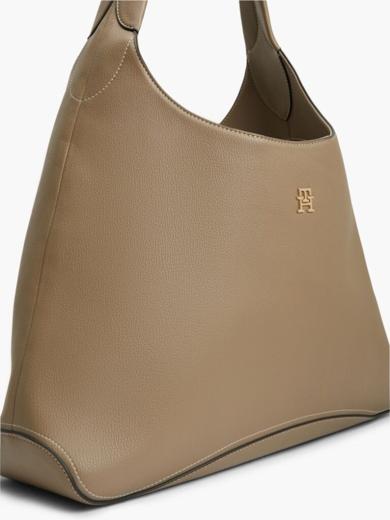 Μπεζ TH Monogram Τσάντα Hobo Με Τσέπη  Γυναίκες