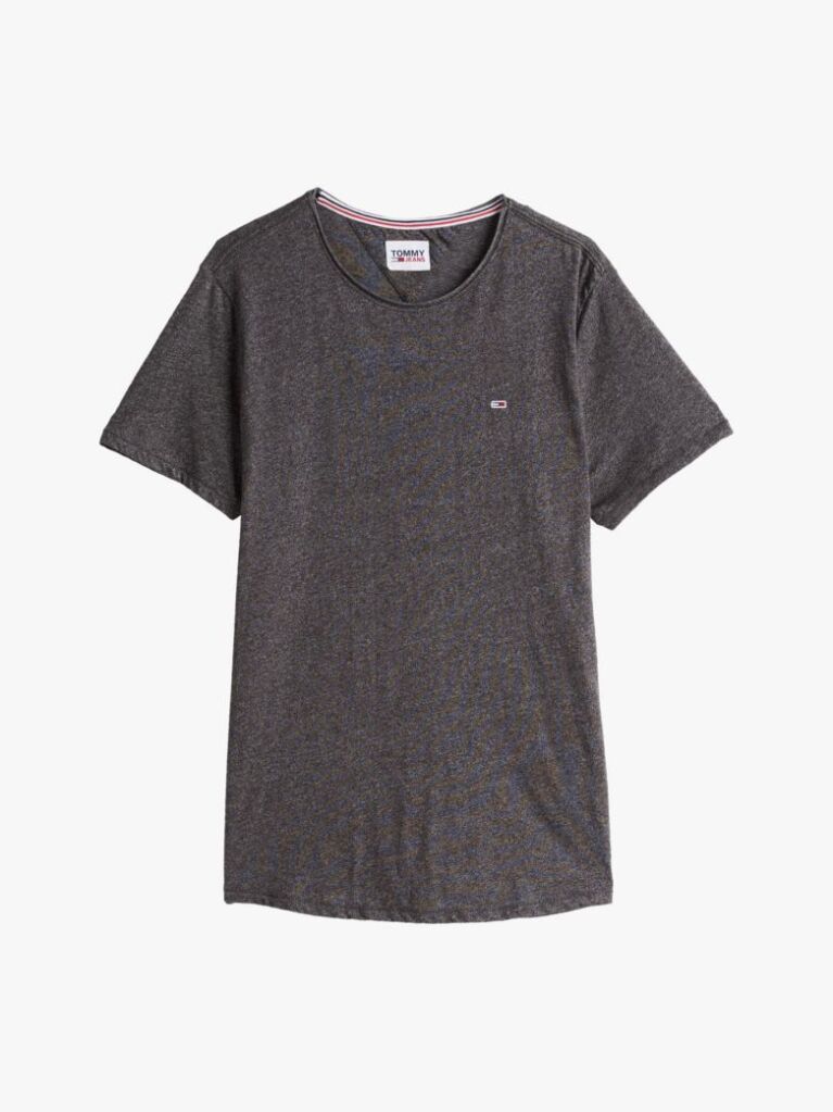 Black Mottled Slim Fit T-Shirt  Men
