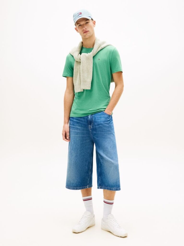 Green Heathered Extra Slim T-Shirt  Men