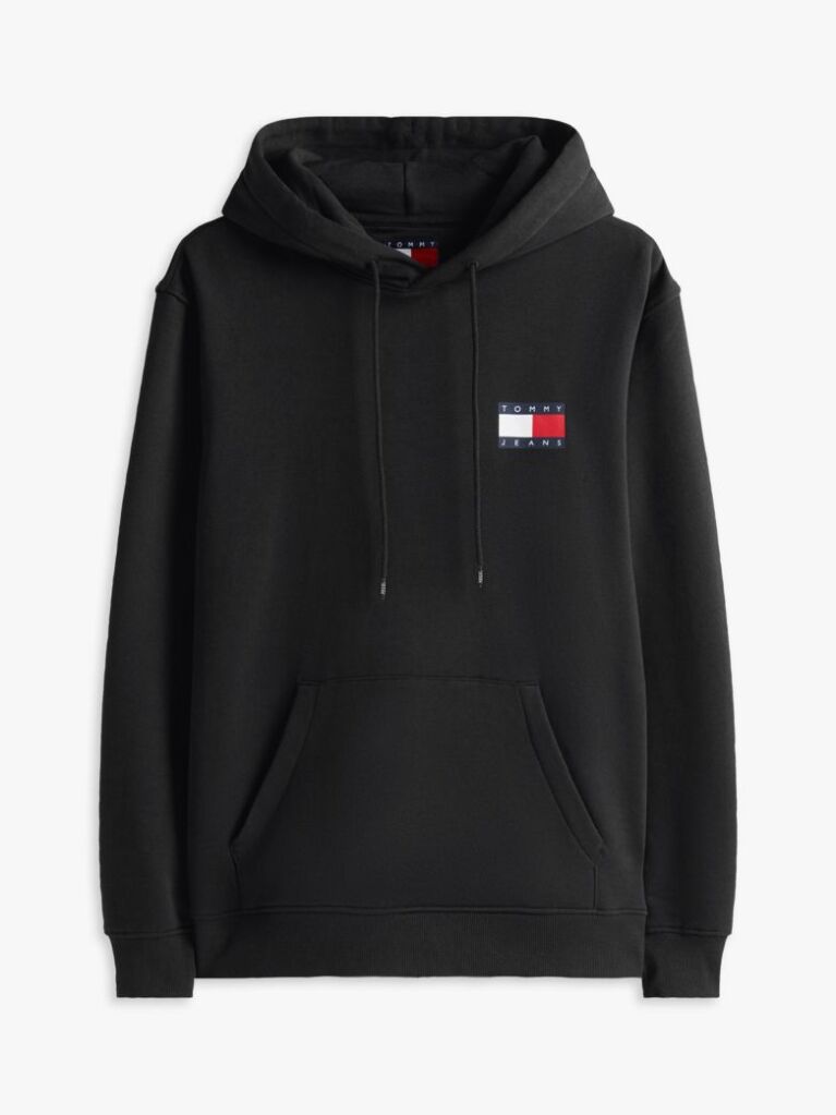 Μαύρο Hoody Με Λογότυπο  Άνδρες