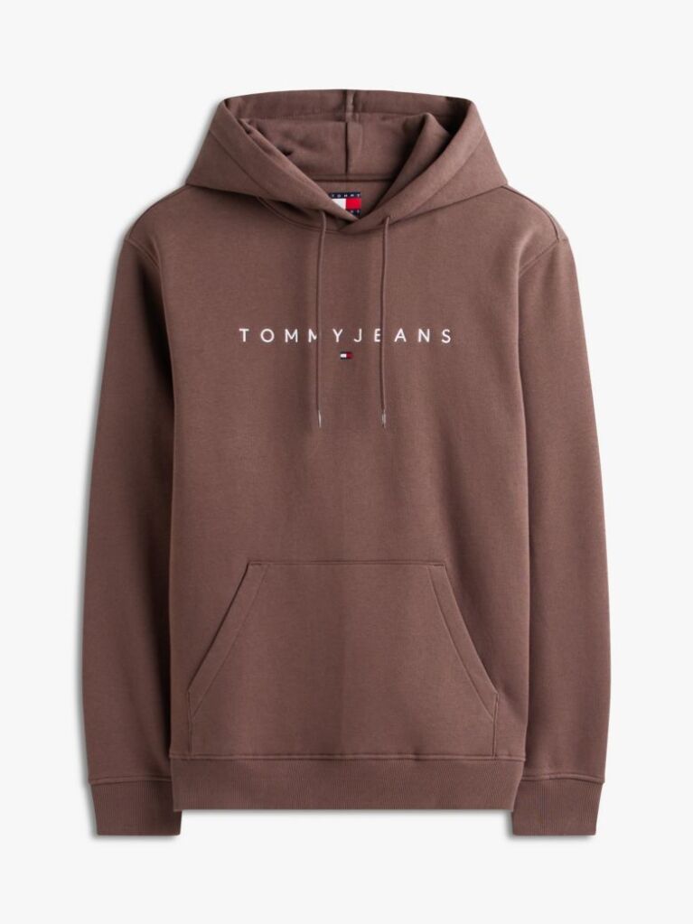Καφέ Hoody Σε Κανονική Γραμμή Με Λογότυπο  Άνδρες