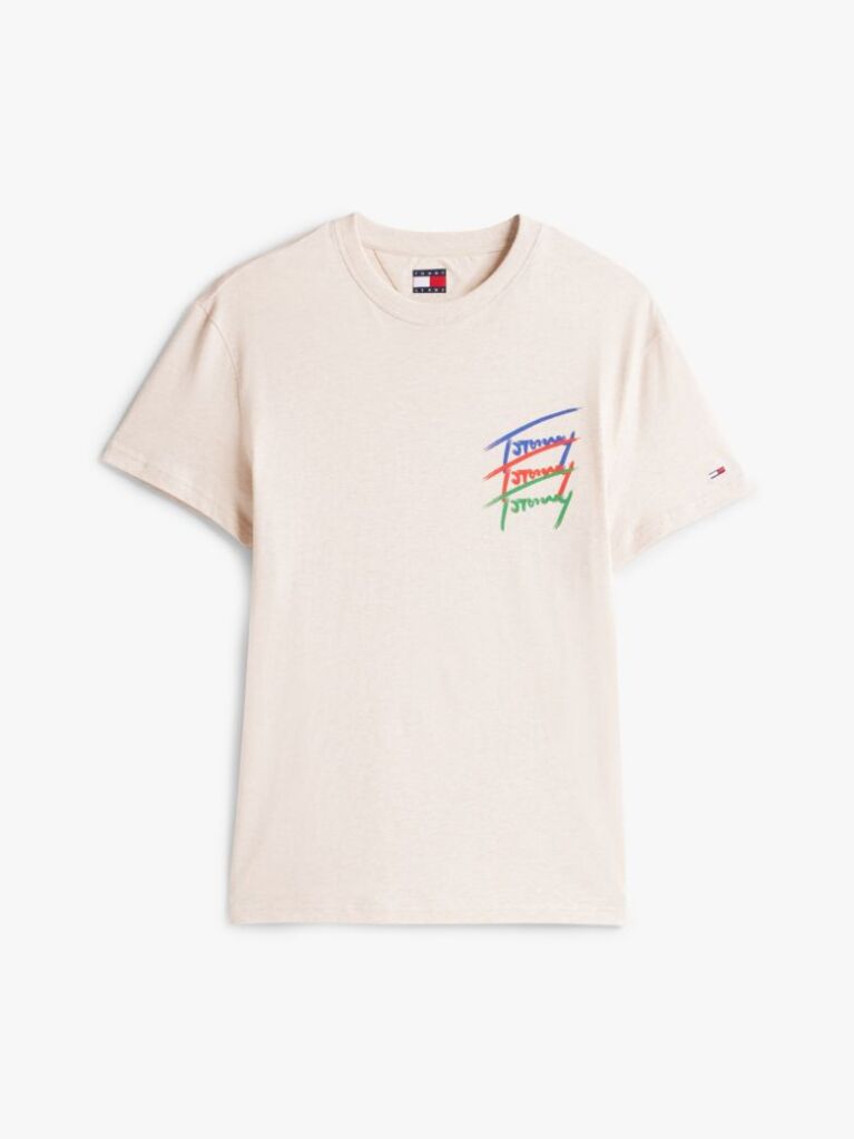 Άσπρο T-Shirt Με Λογότυπο  Άνδρες