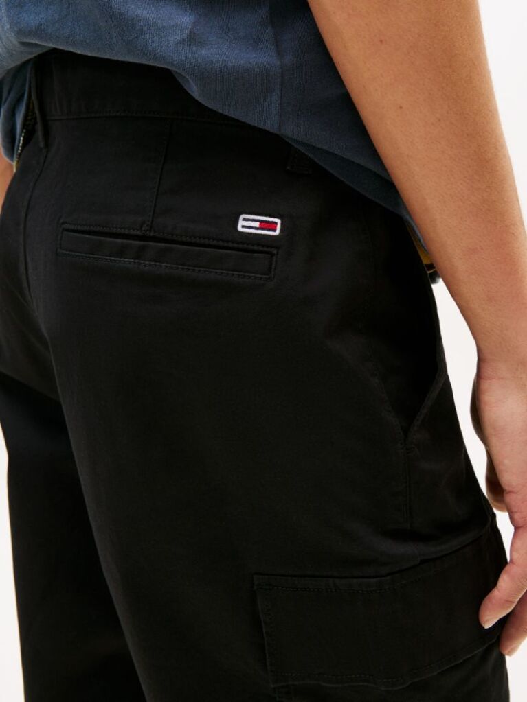 Black Scanton Slim Cargo Bermuda Shorts  Men