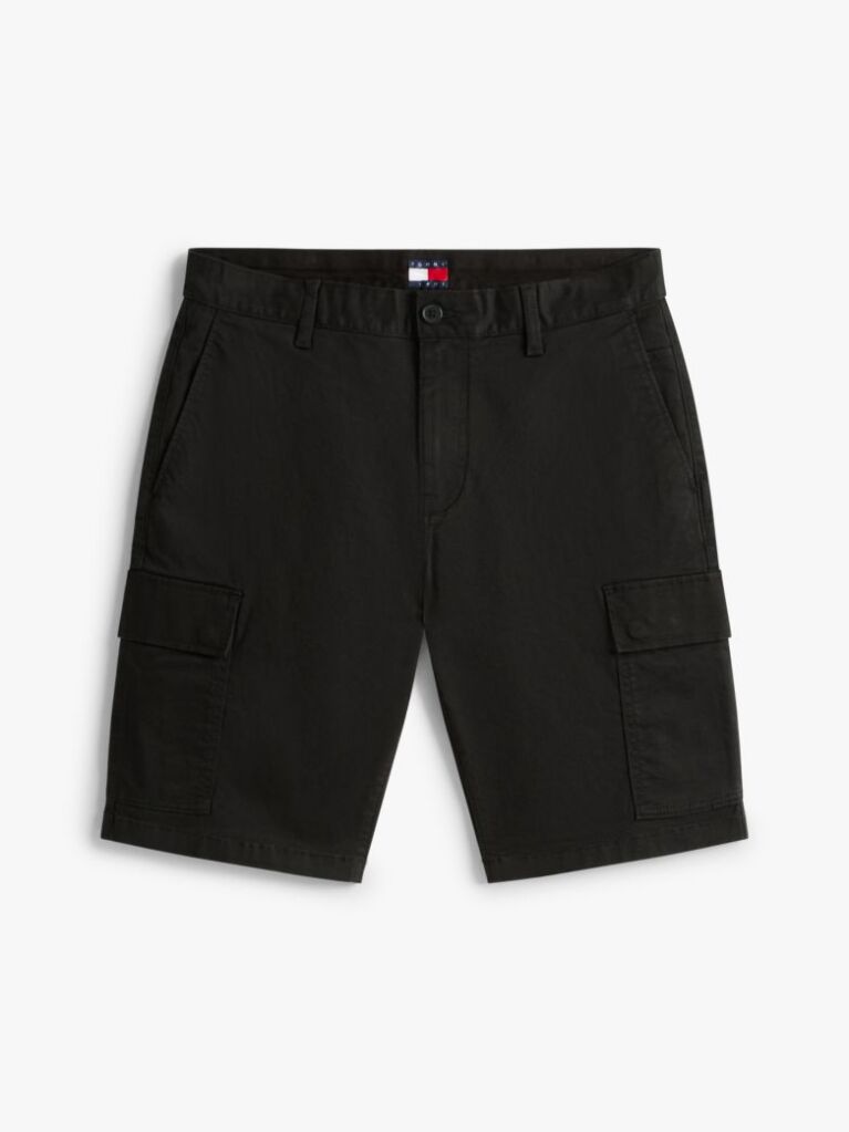 Black Scanton Slim Cargo Bermuda Shorts  Men