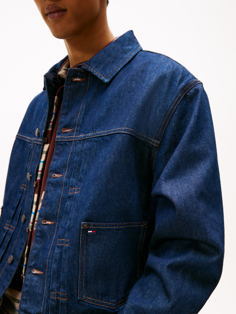 Denim Πλισέ Denim Trucker Τζάκετ  Άνδρες