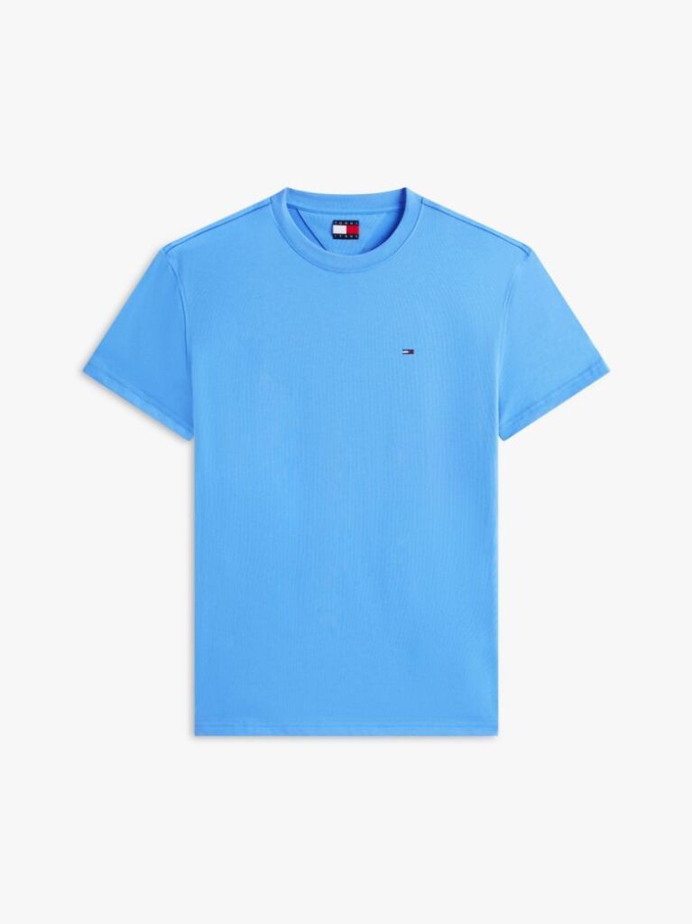 Μπλε T-Shirt Με Κλασική Λαιμόκοψη Και Σημαία Tommy  Άνδρες