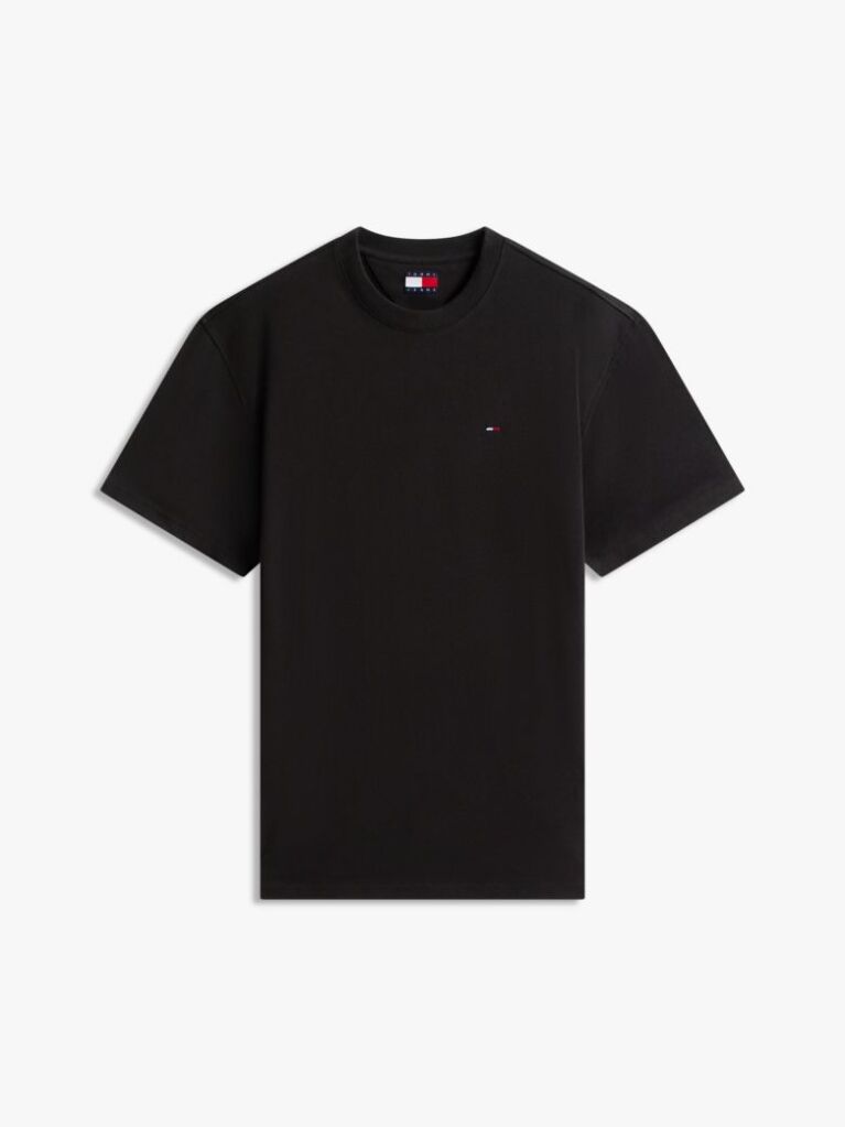 Black Tommy Flag Relaxed T-Shirt  Men