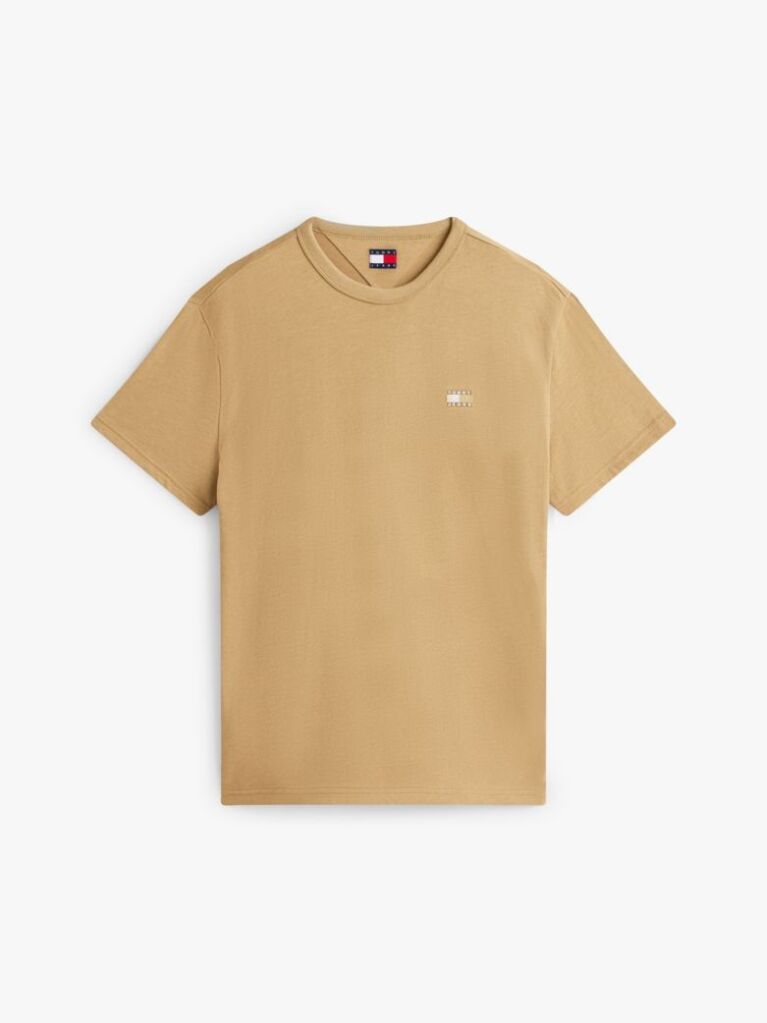 Μπεζ T-Shirt Με Tonal Ετικέτα Tommy  Άνδρες
