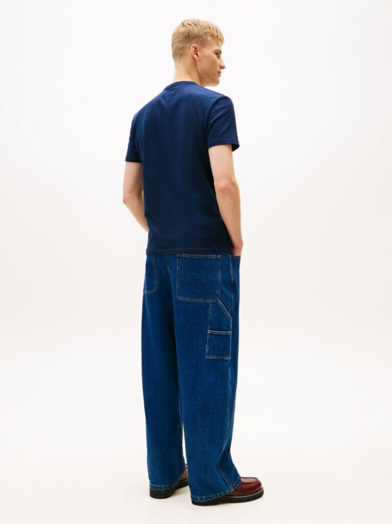 Blue Logo Appliqué Jersey T-Shirt  Men