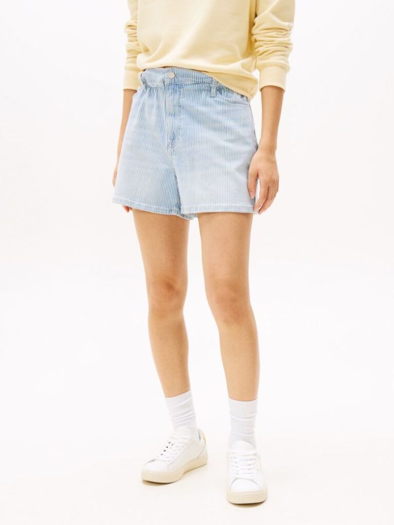 Denim Loose Paperbag Denim Shorts  Women