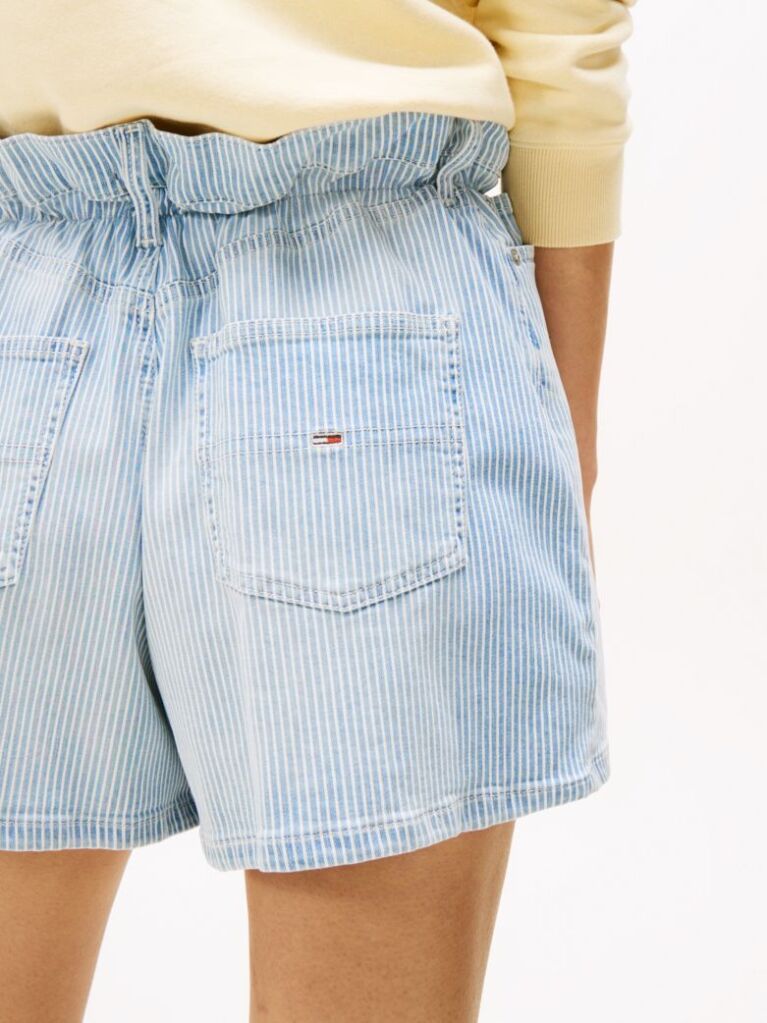 Denim Loose Paperbag Denim Shorts  Women