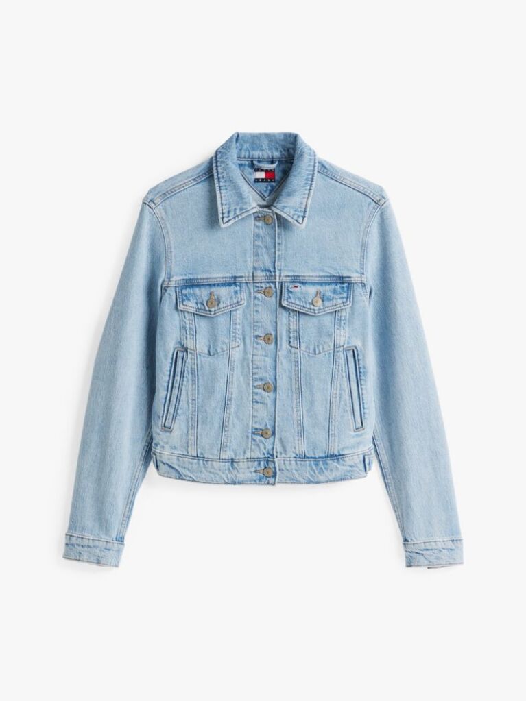 Denim Denim Trucker Τζάκετ Με Ξεθωριασμένο Εφέ Και Κανονική Εφαρμογή  Γυναίκες