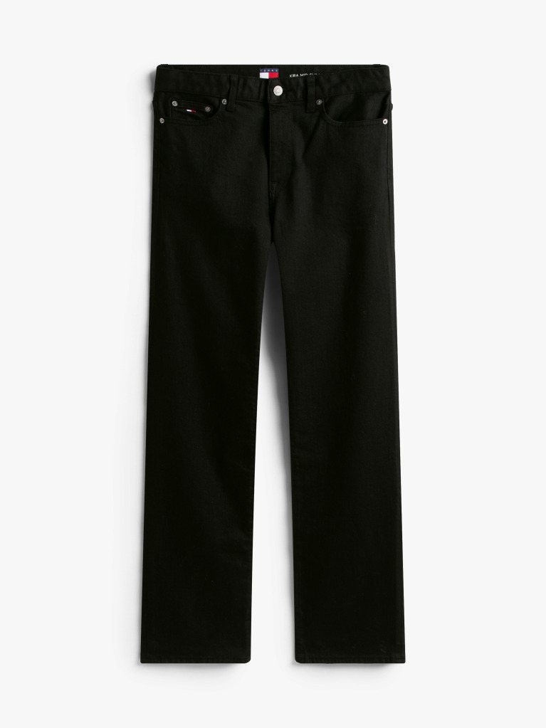 Denim Μαύρο Slim Τζιν Σε Ίσια Γραμμή Με Κανονική Μέση  Γυναίκες