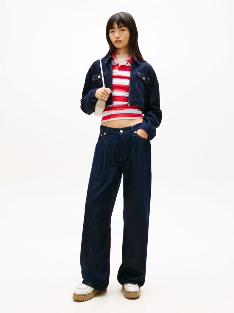 Denim Τζιν Σε Loose Ίσια Γραμμή Με Κανονική Μέση Και Πιέτες  Γυναίκες
