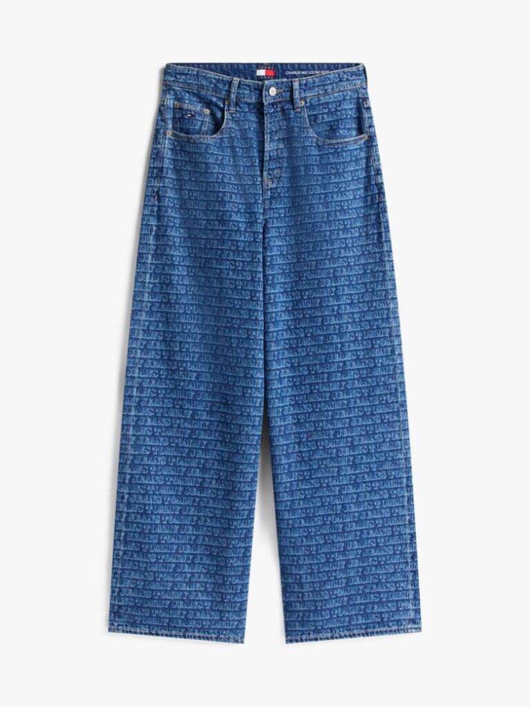 Denim Τζιν Σε Loose Με Κανονική Μέση Και Spell-Out Σχέδιο  Γυναίκες