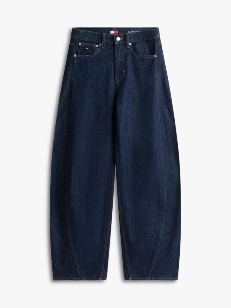Denim Τζιν Με Κανονική Μέση Και Tapered Barrel Γραμμή  Γυναίκες
