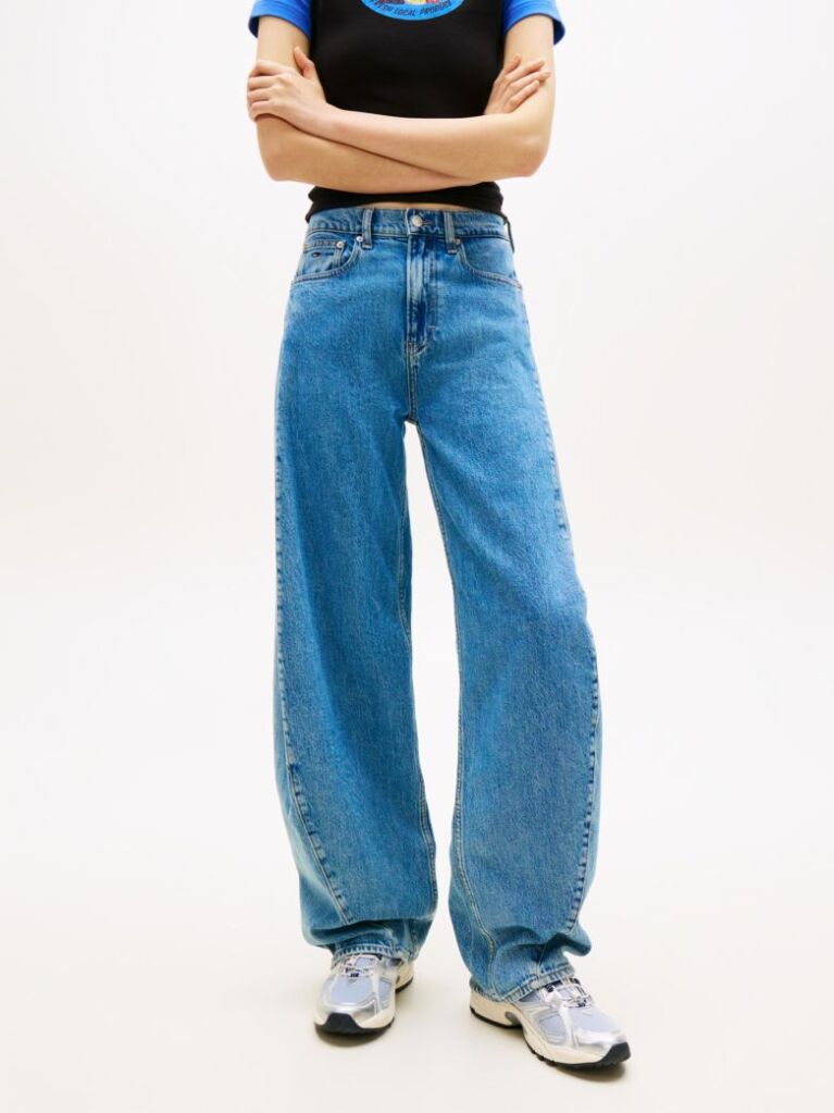 Denim Barrel Τζιν Με Κανονική Μέση Και Διακοσμητική Ραφή  Γυναίκες