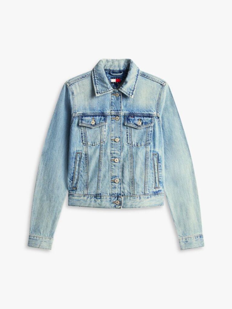 Denim Άνετο Denim Τζάκετ Με Ξεθωριασμένο Φινίρισμα  Γυναίκες