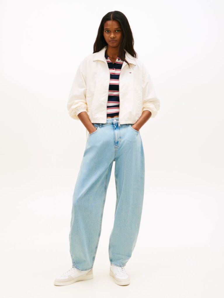 Denim Ξεθωριασμένο Τζιν Με Balloon Tapered Γραμμή  Γυναίκες