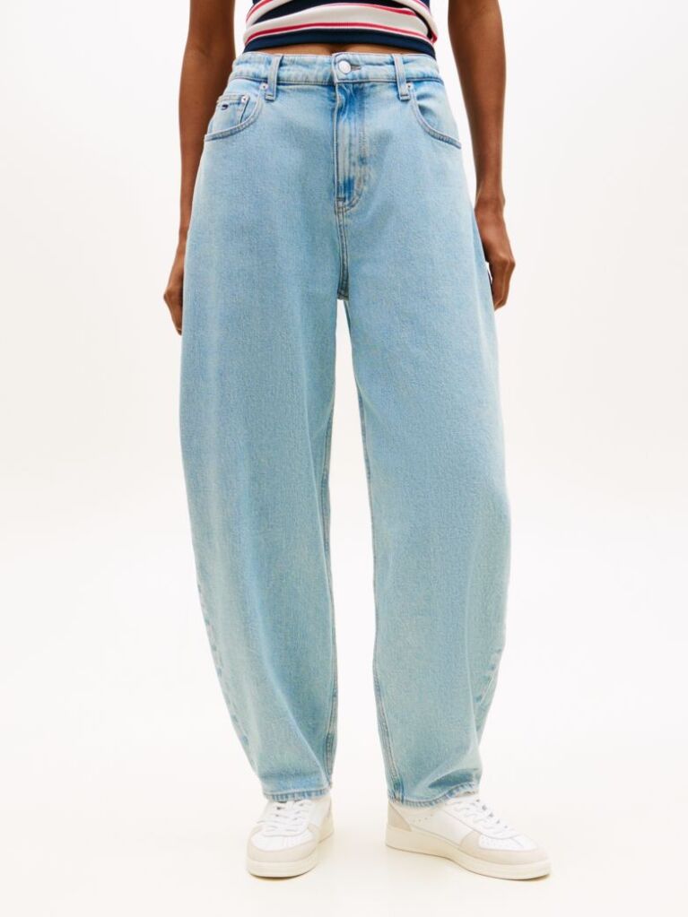 Denim Ξεθωριασμένο Τζιν Με Balloon Tapered Γραμμή  Γυναίκες