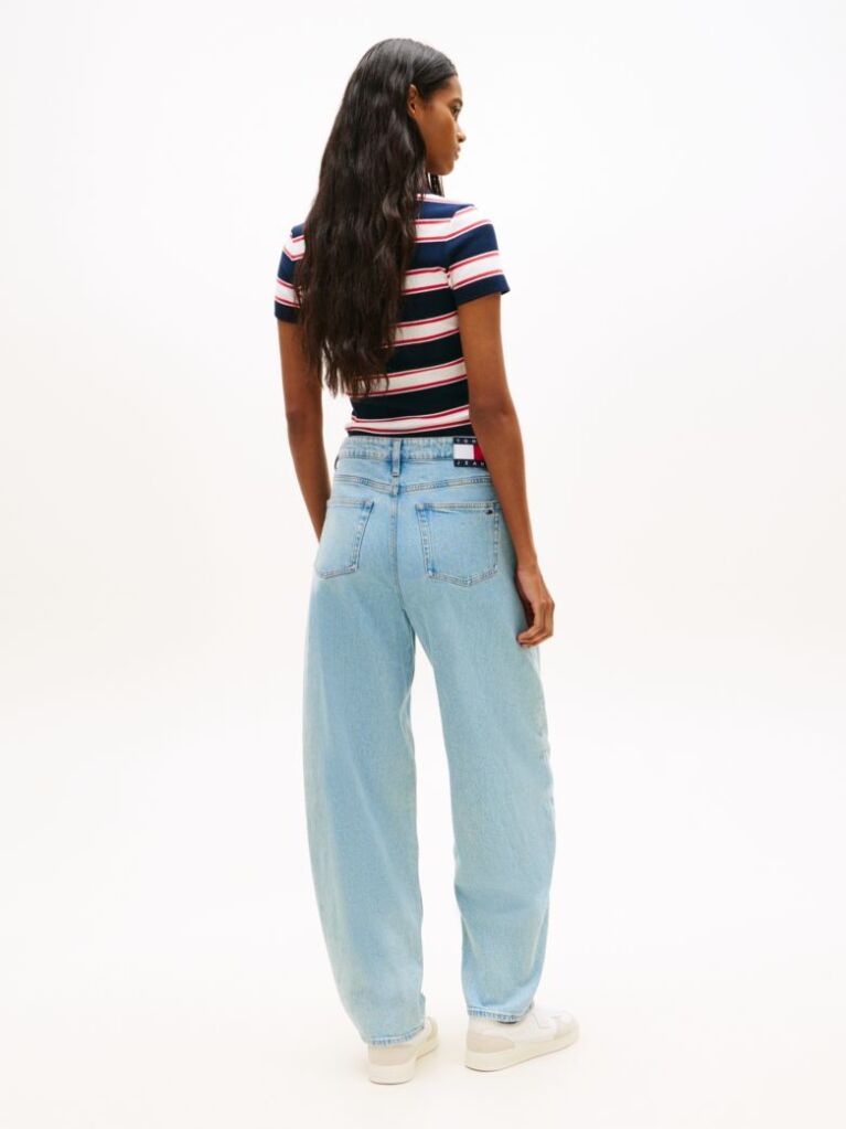 Denim Ξεθωριασμένο Τζιν Με Balloon Tapered Γραμμή  Γυναίκες