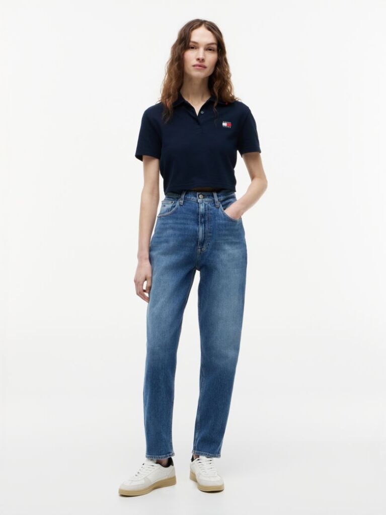 Denim Ultra Ψηλόμεσο Mom Τζιν Σε Tapered Γραμμή  Γυναίκες