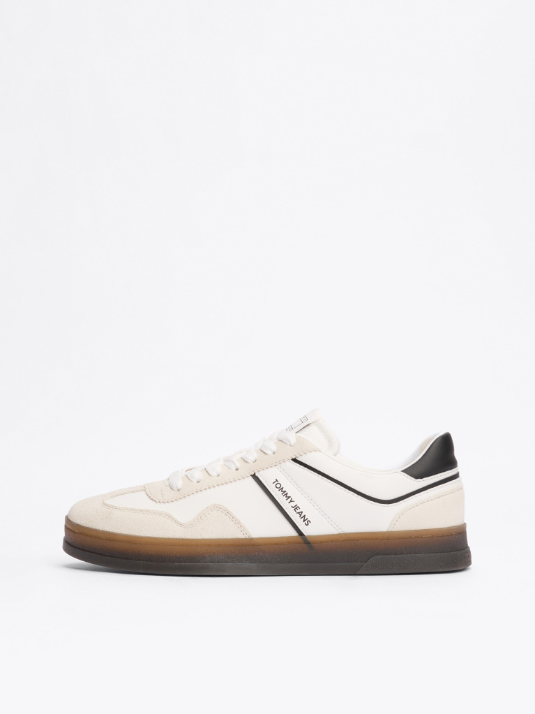 Μαύρο The Greenwich Δερμάτινα Sneakers Με Colour-Pop Λεπτομέρειες  Άνδρες